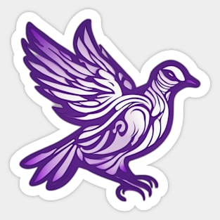 Majestic Purple Dove Artwork No. 950 Sticker